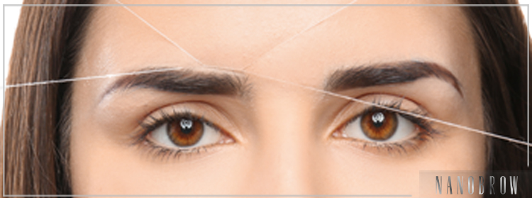 how to thread eyebrows diy